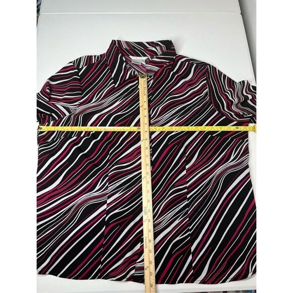 Fred David Button Down Shirt Blouse Size 2XL - Picture 5 of 8